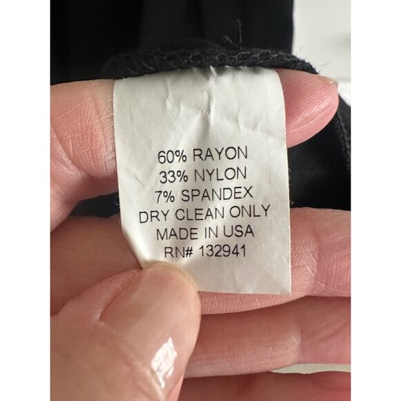 Amanda Uprichard Black Ponte Classic Dress Size: Medium - Picture 11 of 11